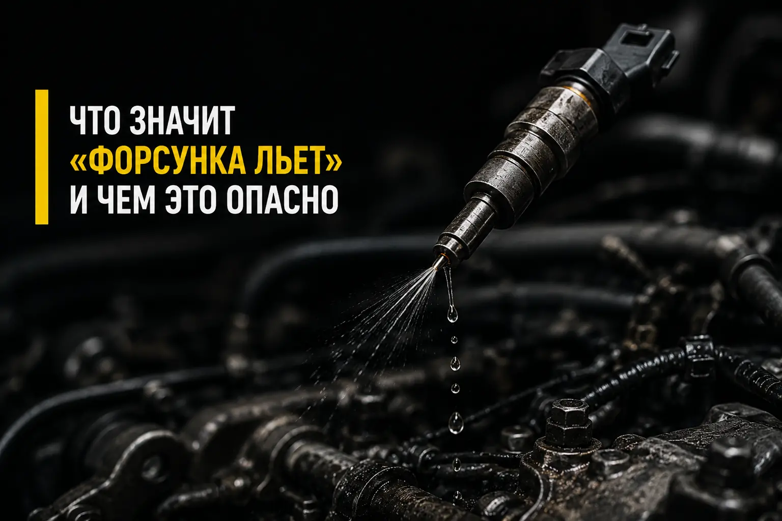 Что значит “форсунка льет” и чем это опасно